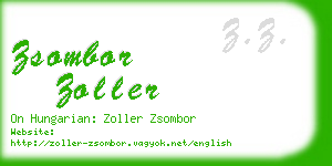 zsombor zoller business card